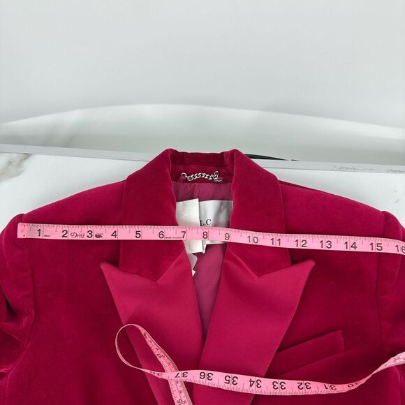 A.L.C. Declan Velvet Tailored Jacket Double Breasted Blazer Pink XS S 2 $650 NWT - Picture 11 of 16